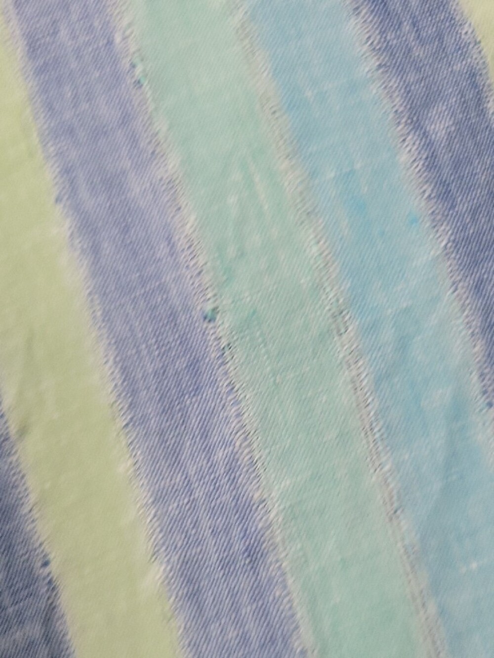 J. Jill Linen Blue and Lime Striped V‑Neck Maxi Dress - Picture 7 of 8